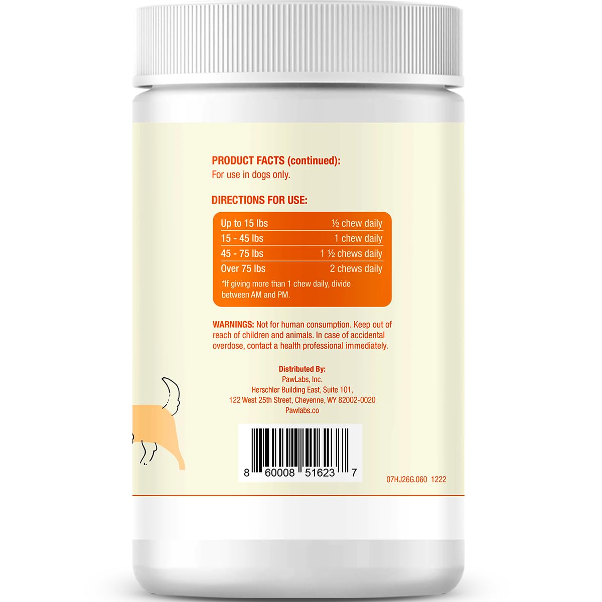 PAWLABS G-Max bocadillos suaves sabor pato para perros, fáciles de usar como premio diario.