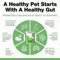Pawlife probióticos para perros, gomitas sabor calabaza para una digestión equilibrada.