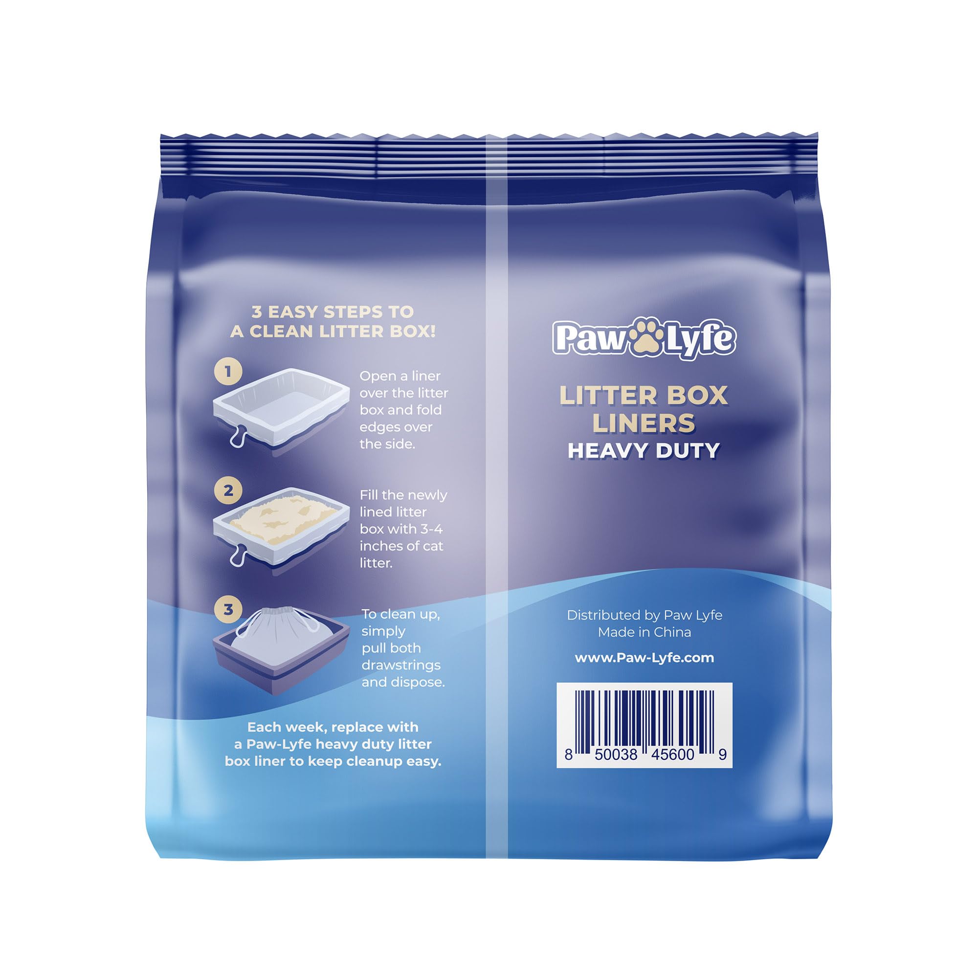 PawLyfe: limpieza rápida de la caja de arena con bolsa desechable.