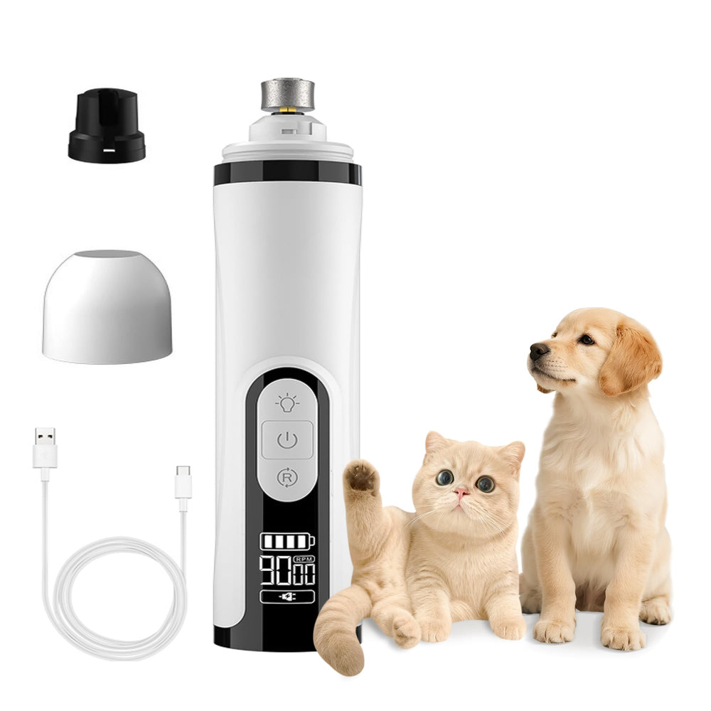 PawsMedal Lima de uñas silenciosa para mascotas facilita el limado sin estrés.