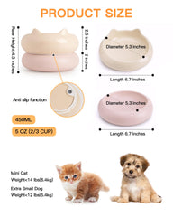Conjunto PawMeow de tazones para comida y agua en dos colores.