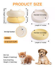 PawMeow diseño sin bigotes, reduce el estrés durante la comida.
