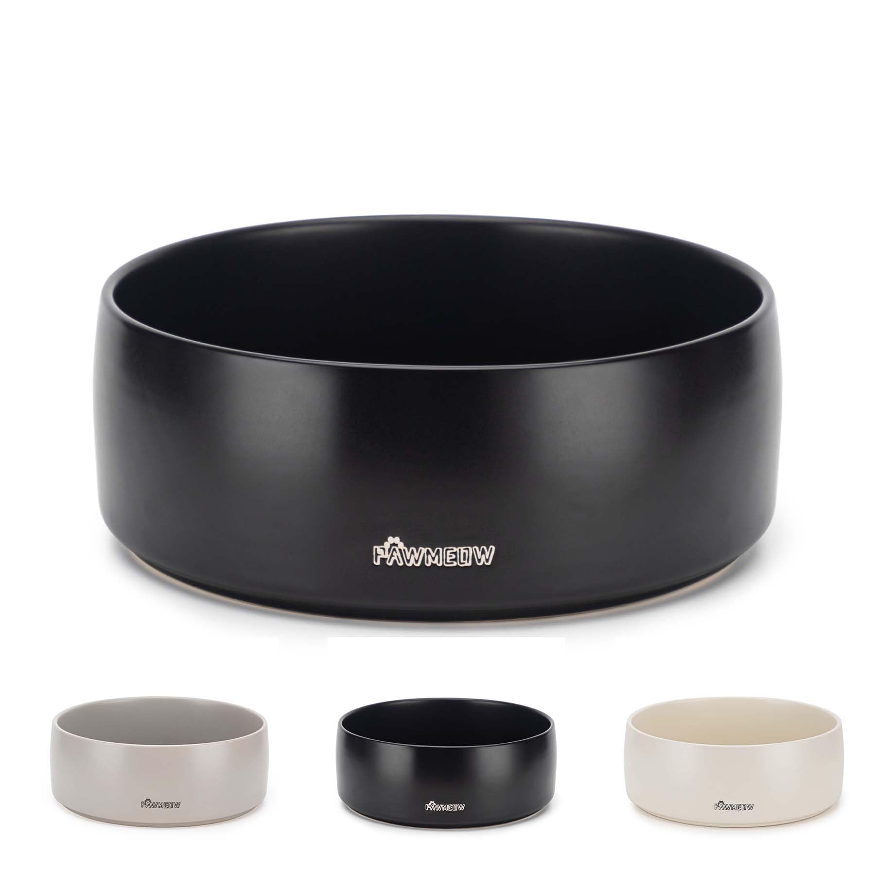 PawMeow tazón cerámico para perros de 5,5 pulgadas, resistente y seguro para comer.