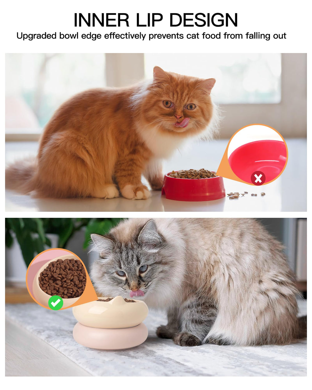 Tazón PawMeow apto para microondas para calentar comidas.
