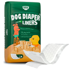 PAWPANG forro absorbente para panales de perro evita fugas y mantiene el hogar limpio.