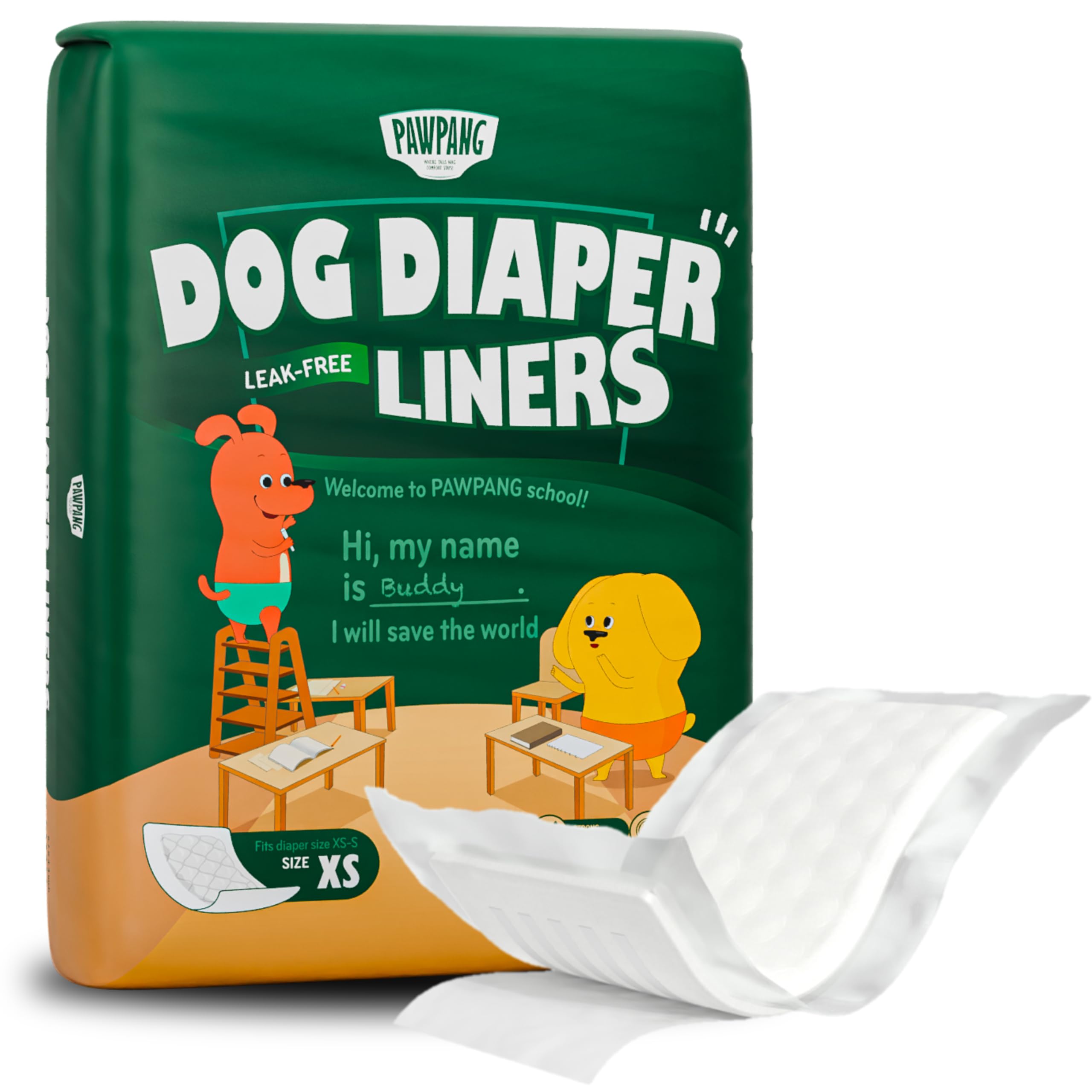 PAWPANG insertos absorbentes para panales de perros, núcleo suave que atrapa líquidos