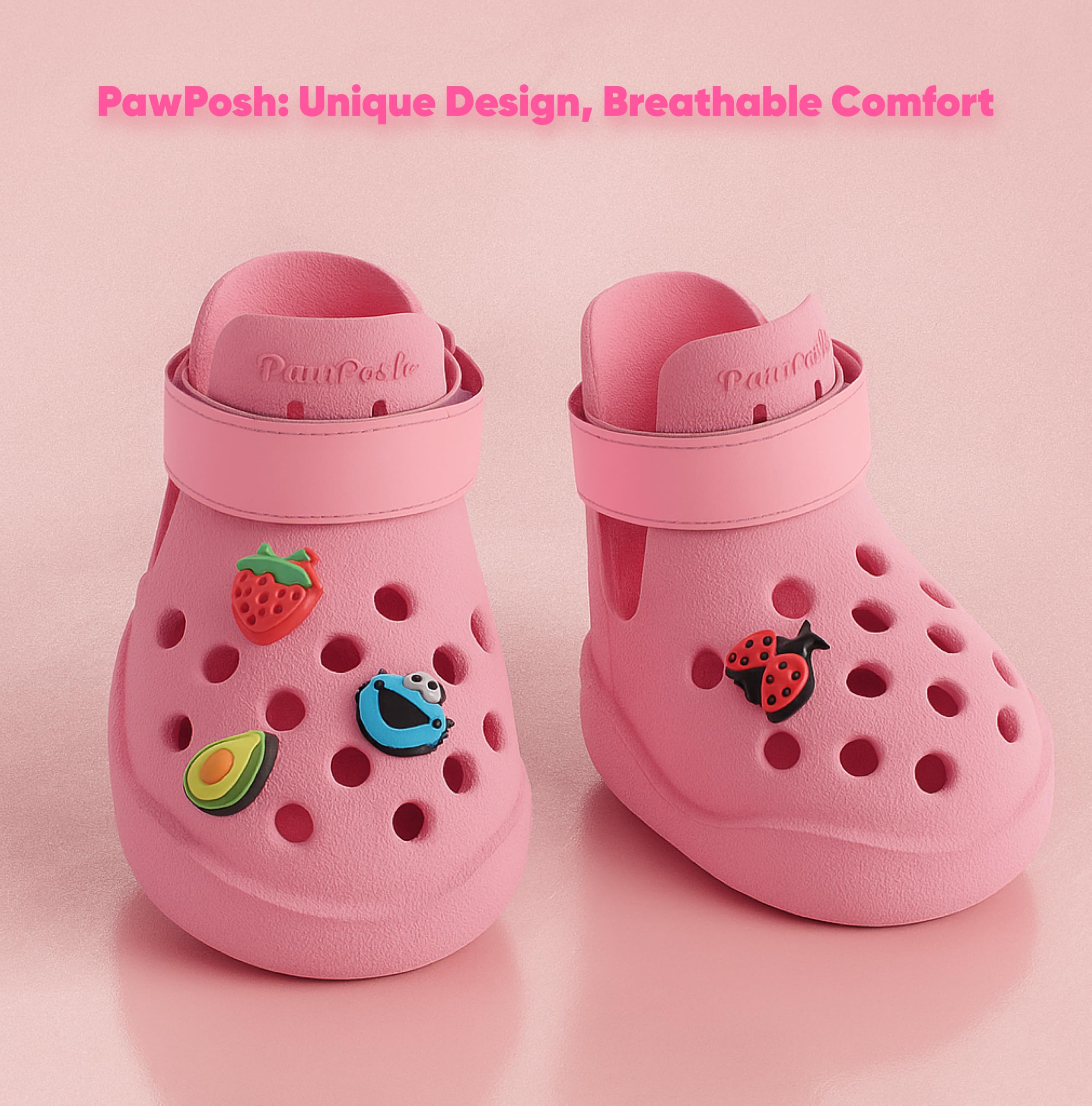 PawPosh zapatos para perro con ventilación para mayor comodidad.