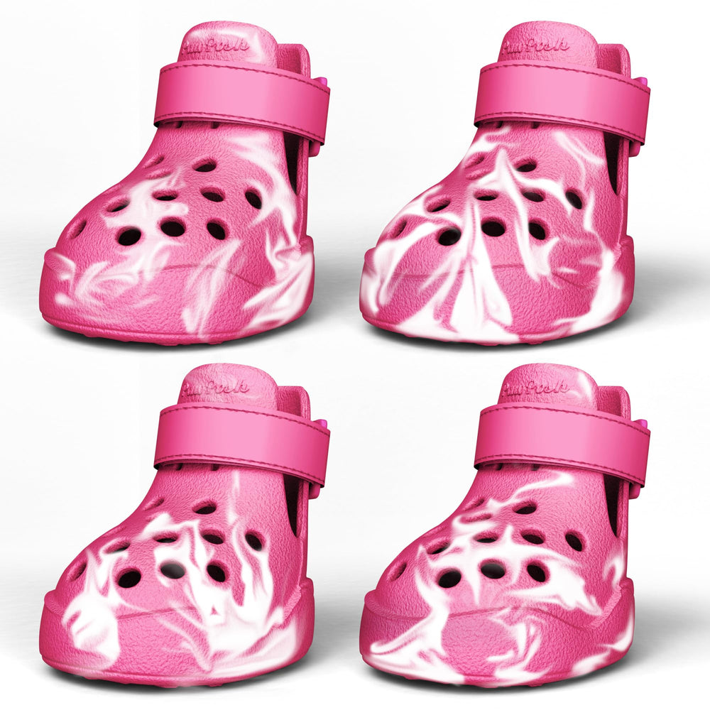 PawPosh zapatos para perros, antideslizantes e impermeables, vista frontal para agarre en superficies mojadas