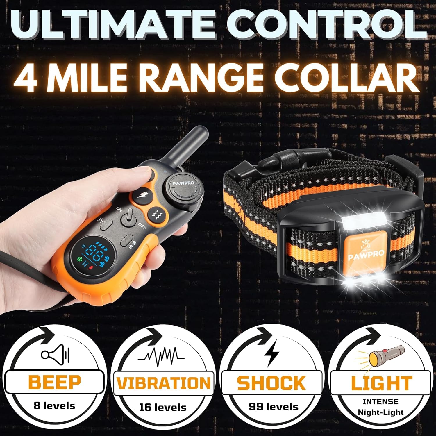 PAWPRO collar con dos canales para entrenar dos perros al mismo tiempo