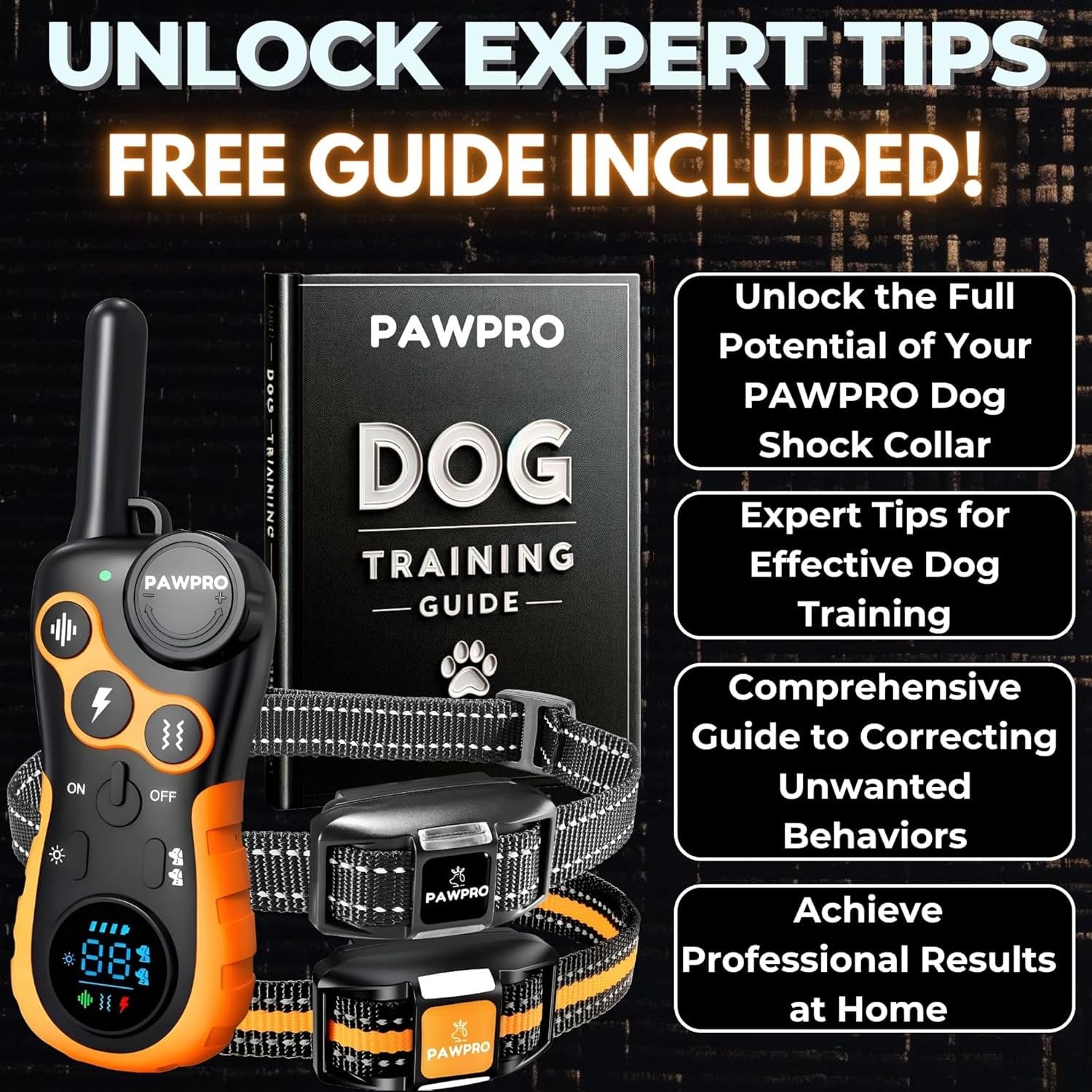 Guía de entrenamiento PAWPRO incluida para sesiones efectivas