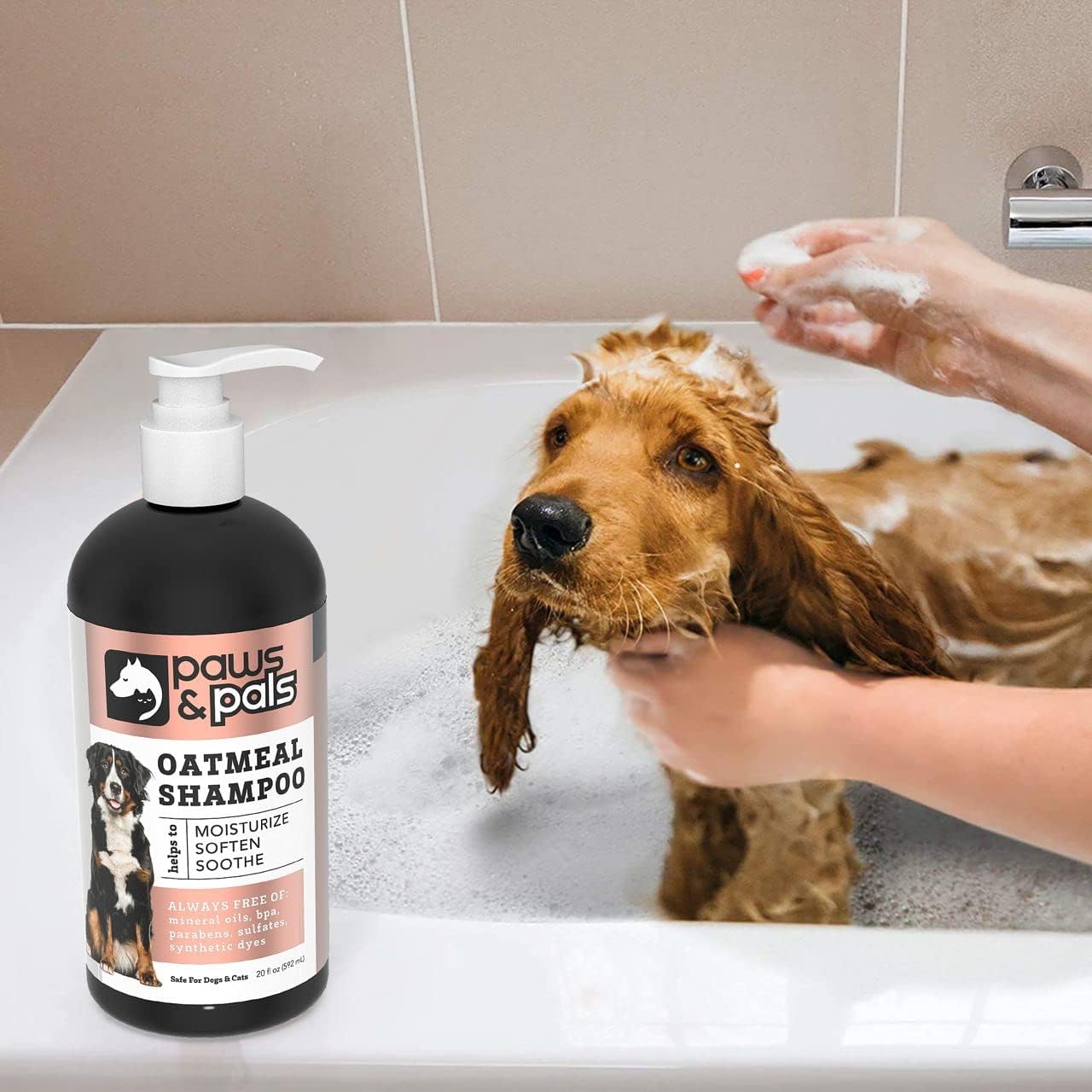 Paws & Pals champú perro, desenreda y acondiciona para un pelo más manejable.