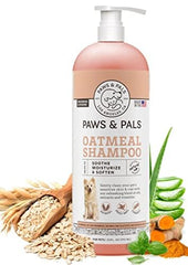 Paws & Pals champú para perros, etiqueta clara que destaca la formulación veterinaria.