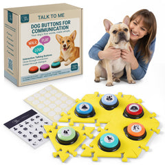 Paws Shield botones parlantes para perro con tapete facilita la comunicación diaria.