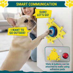 Paws Shield adhesivos para colocar botones en pared o suelo sin esfuerzo.