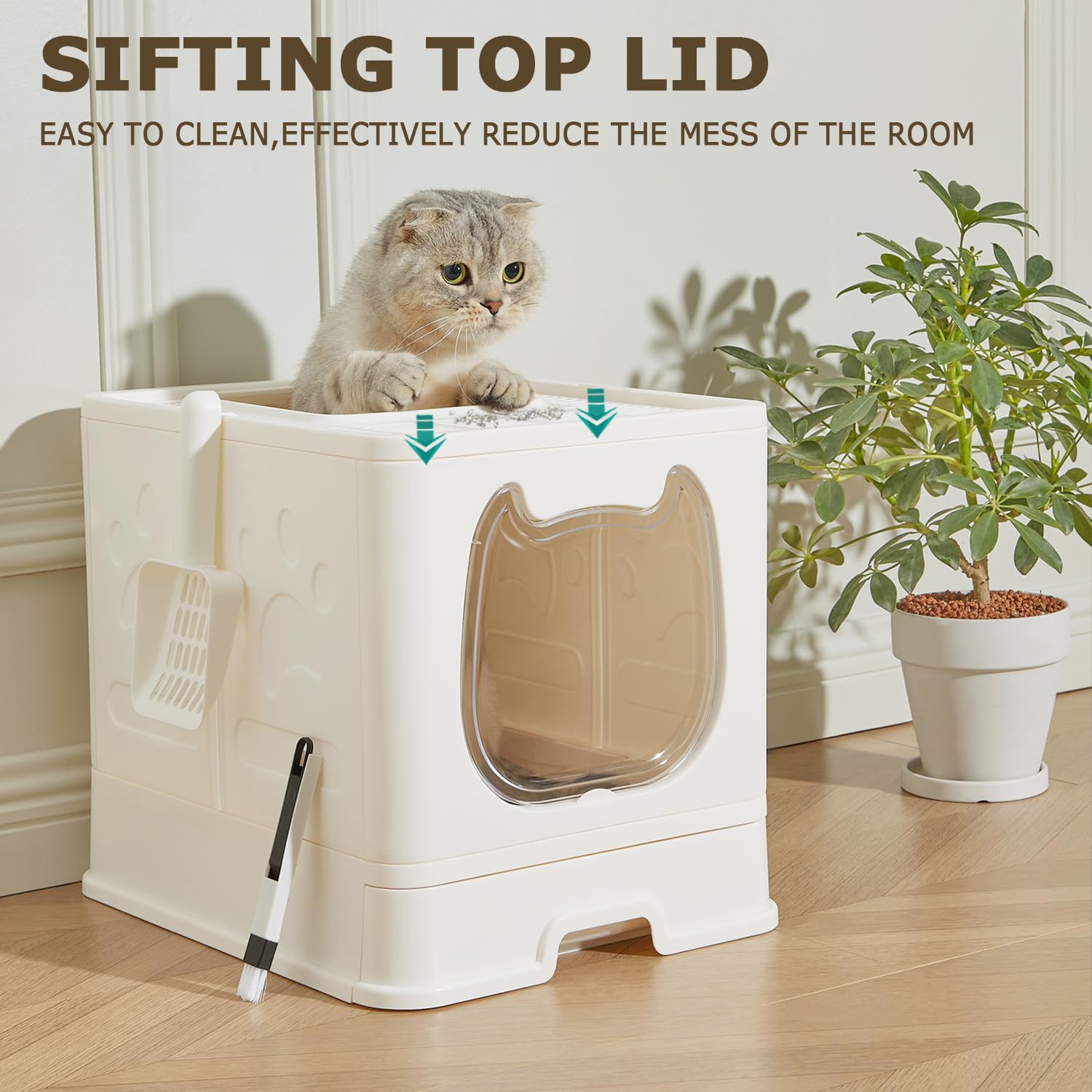 Pawsayes espacio semi-cerrado que ayuda a contener olores