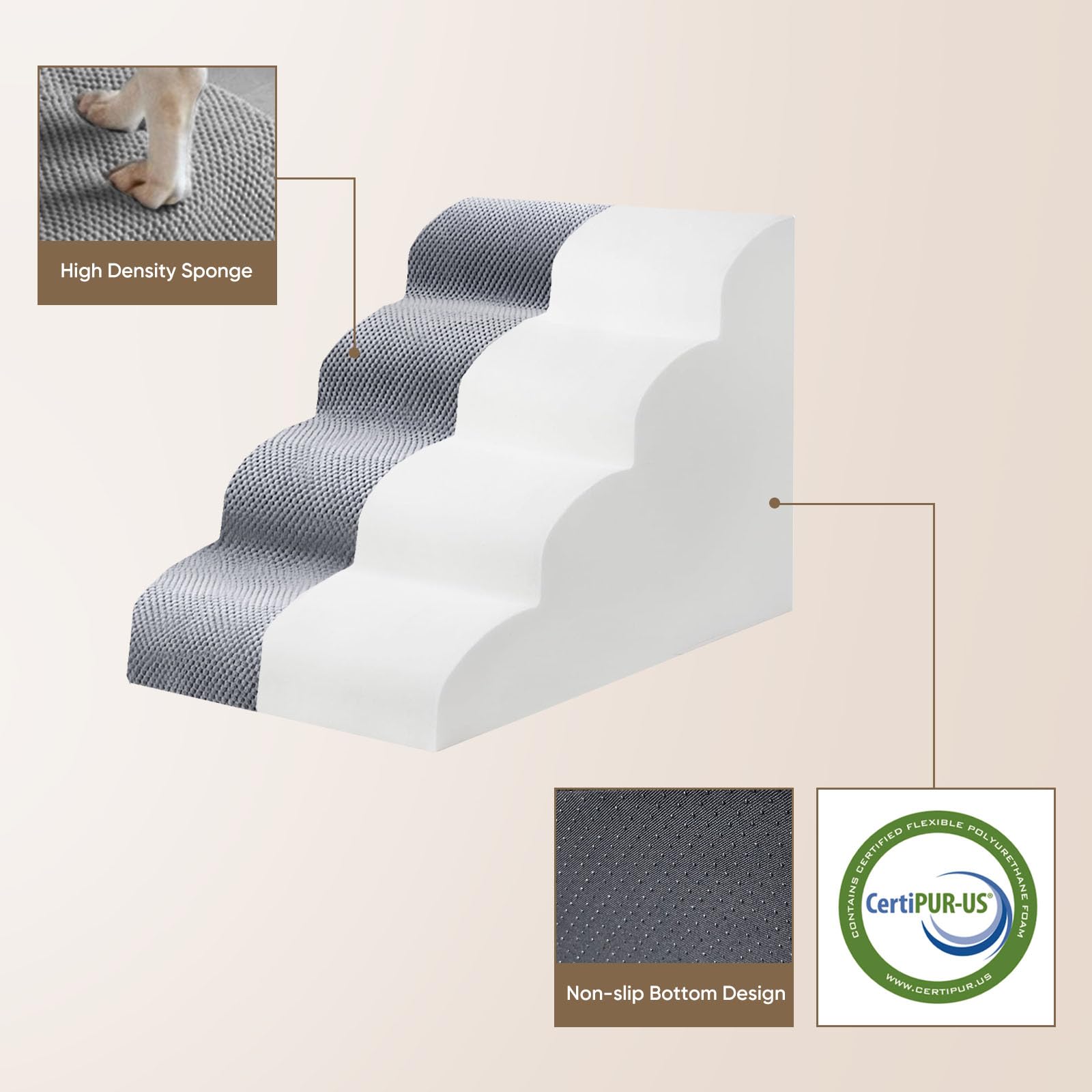 PAWSCRAT Escaleras multifunción para cama o sofá