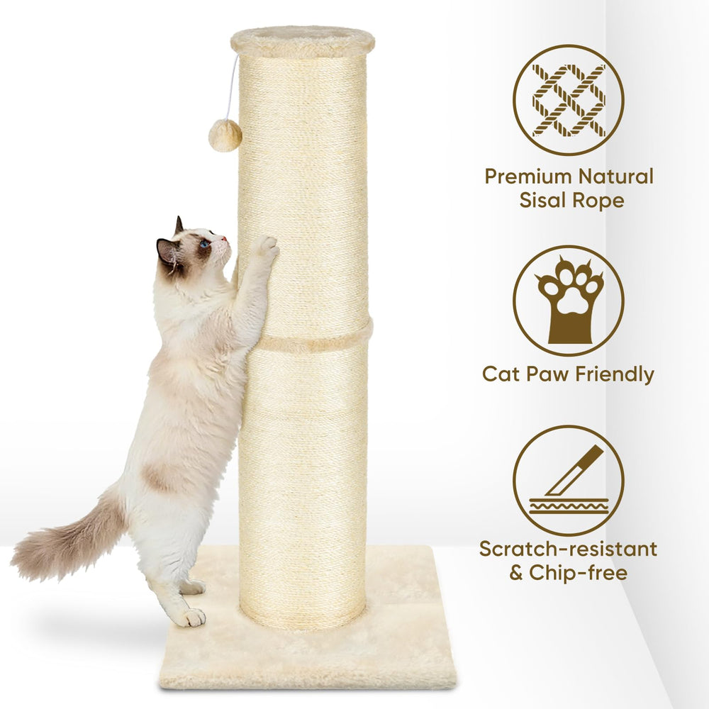 PAWSCRAT cuerda sisal trenzada, superficie resistente para rascar.