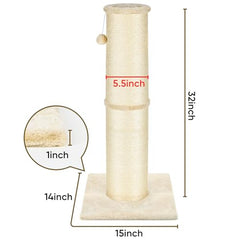 PAWSCRAT sisal natural, cuerda duradera para rascar cómodo.