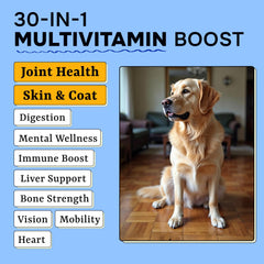 Pawsential: cuidado de piel y manto gracias a probióticos y vitamina E.