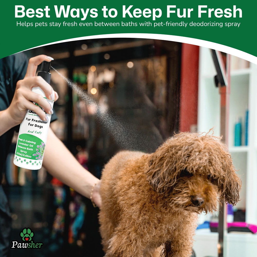 Pawsher aroma lavanda, fácil cuidado rápido sin estrés.