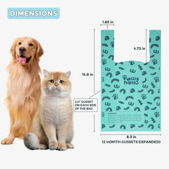 PAWSHOLIC tamaño grande para mascotas múltiples y desechos voluminosos.