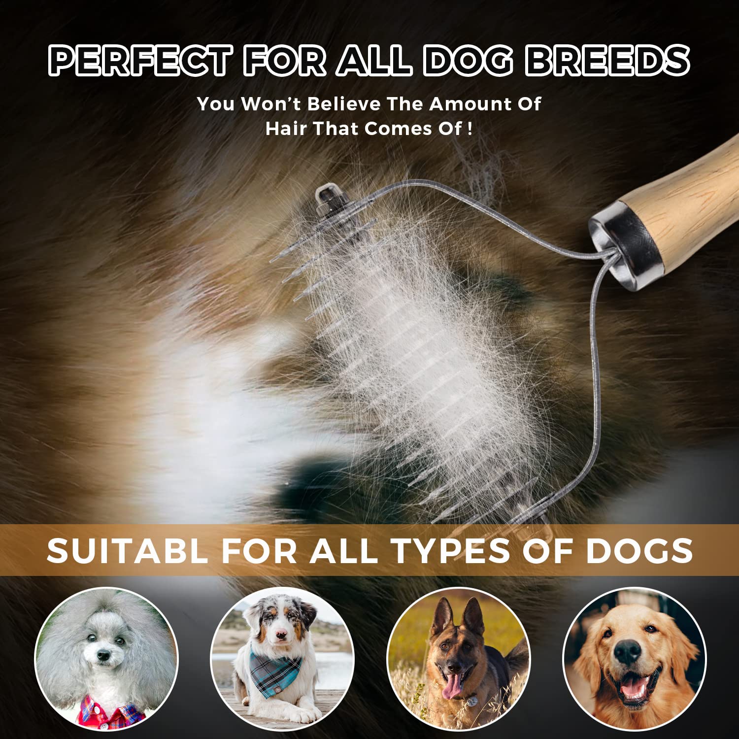 PAWSHOLIC Rastrillo, regalo ideal para dueños de mascotas