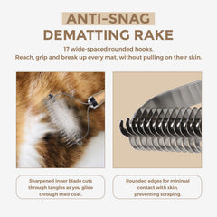 PAWSHOLIC Rastrillo apto para todo tipo de pelaje de perros y gatos