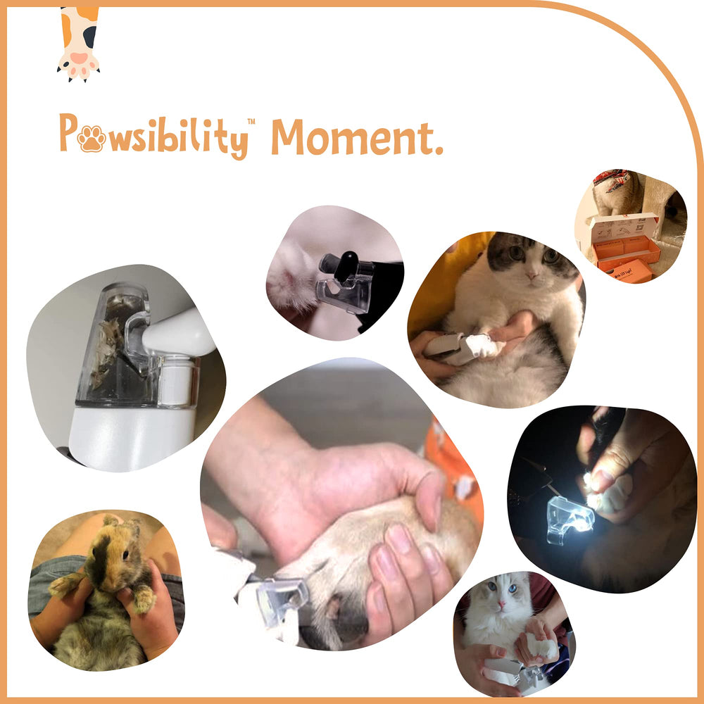 Pawsibility lima integrada en el mango añade acabado limpio tras el corte.