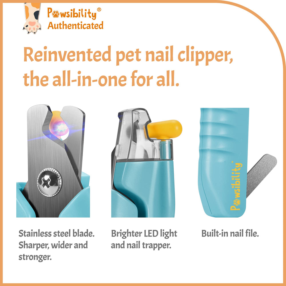 Pawsibility luz led ilumina la linea de la uña para cortes mas precisos.