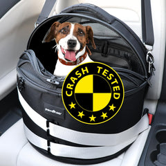 pawsincar-prueba-choque: asiento para perro seguro durante el viaje