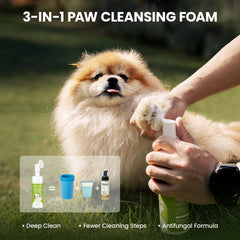 PawSono cepillo de silicona integrado para limpieza suave de patas