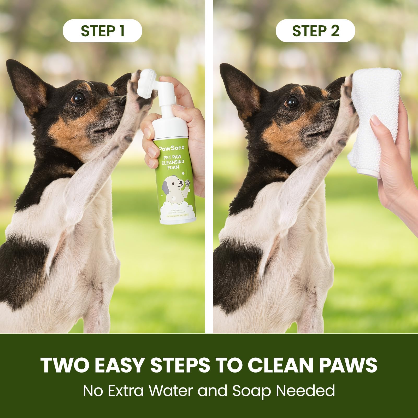 PawSono frasco compacto de 5 oz para limpiezas portátiles
