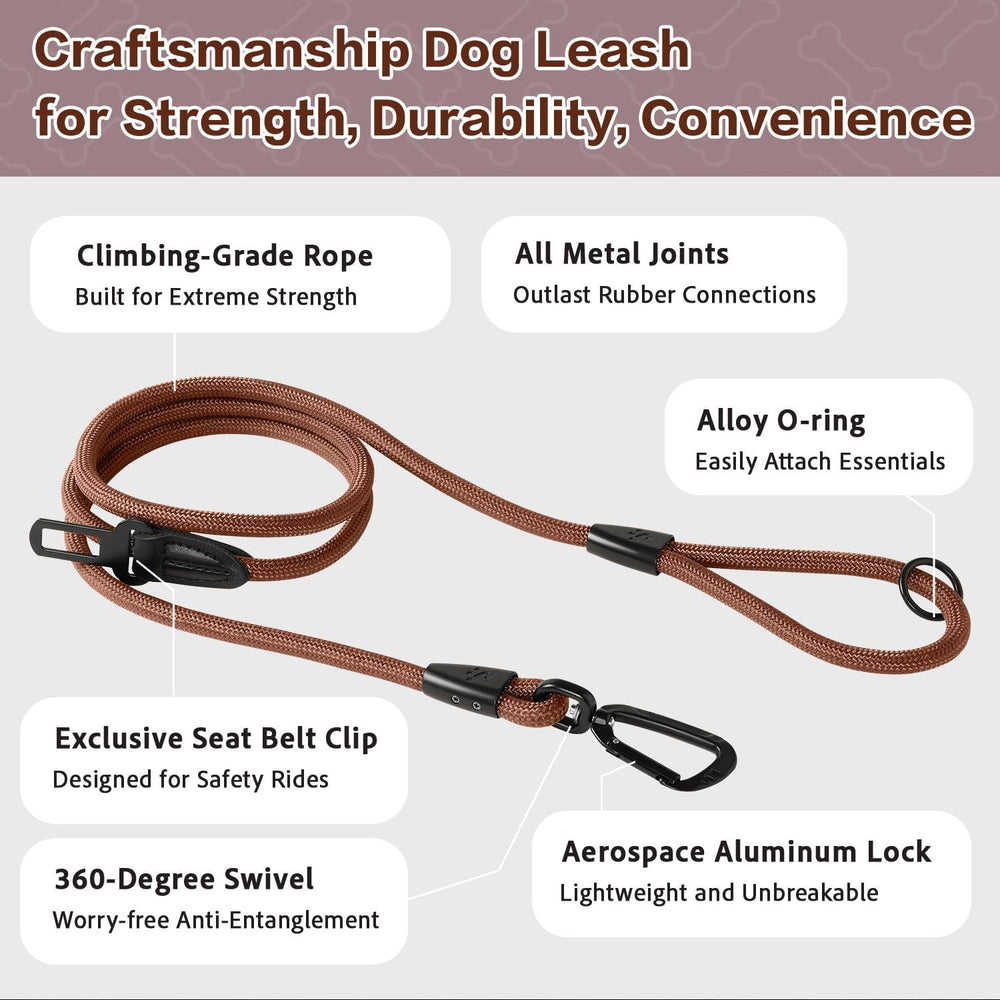 PAWS PASSION carabina de aluminio resistente para perros grandes, garantiza durabilidad en cada aventura.