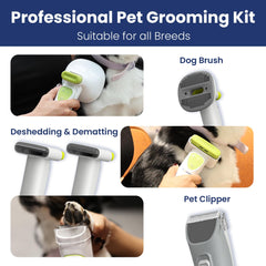 PAWSPIK GroomingPro Rx cepillo profesional para un cepillado suave y eficaz.