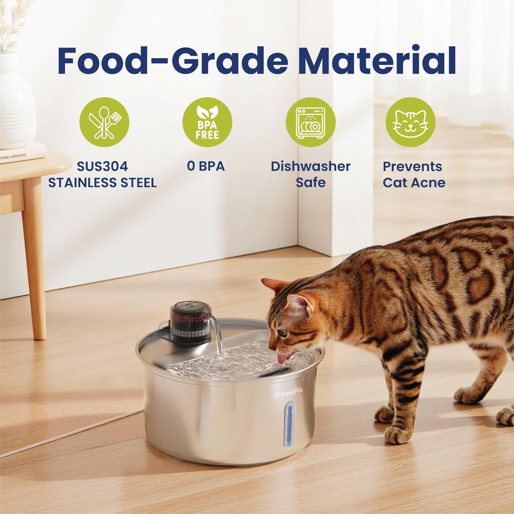 PAWSPIK PureFlow Max: filtración de 5 capas para agua más limpia.