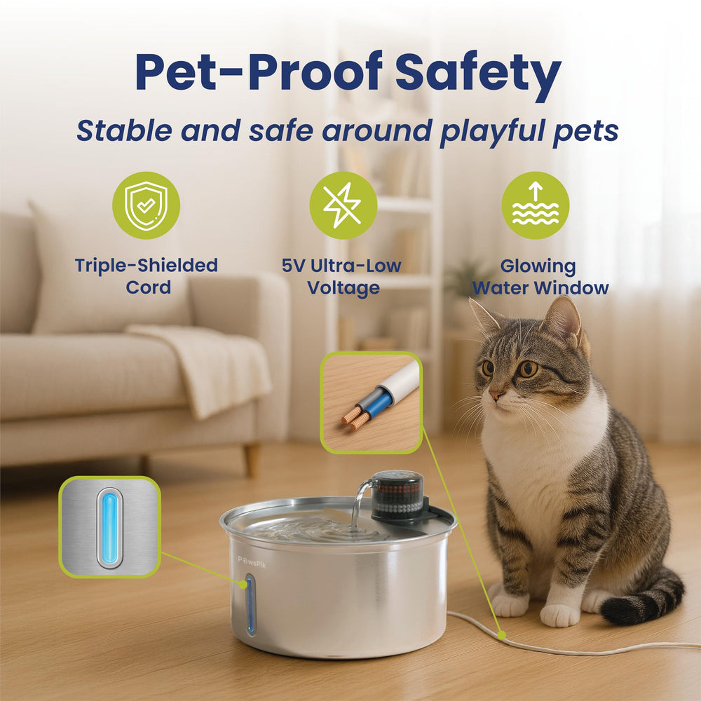 PAWSPIK PureFlow Max: flujo continuo que anima a beber regularmente.