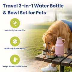 PAWSPIK tazon-agua-destacable-para perros, práctico en salidas cortas