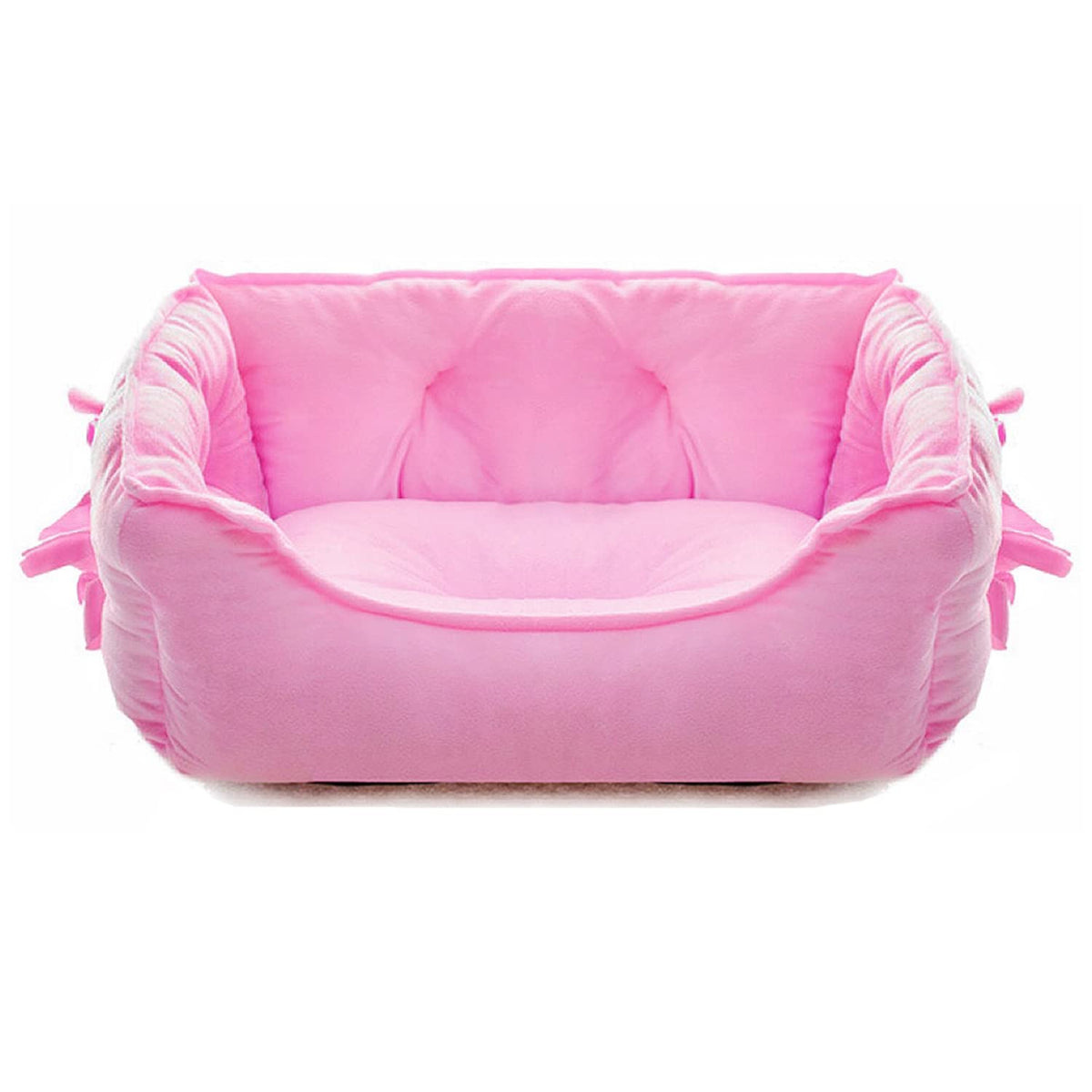 pawstrip Cama Princesa Rosa para perros: cama suave y cómoda para mascotas pequeñas.