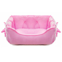 pawstrip Cama Princesa Rosa para perros: cama suave y cómoda para mascotas pequeñas.