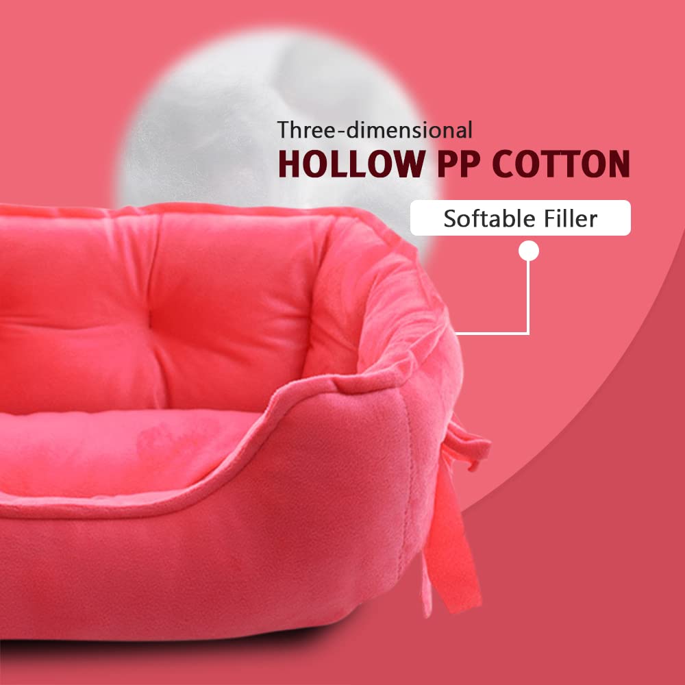 pawstrip Cama Princesa, textura suave de felpa para sueño cómodo