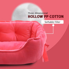 pawstrip Cama Princesa, textura suave de felpa para sueño cómodo