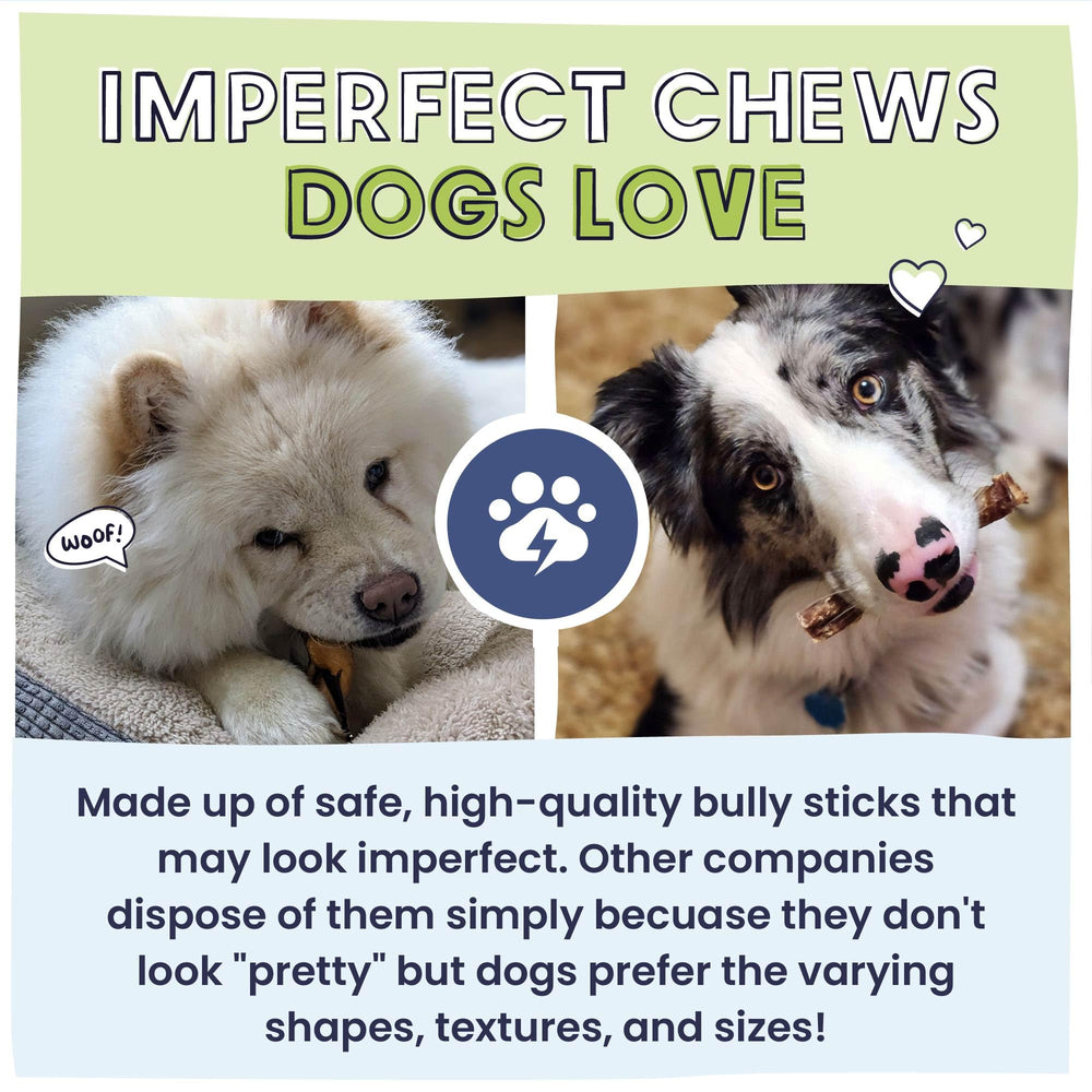 Pawstruck Bizarre Bully Sticks sin olor ofrece apoyo en limpieza dental potencial.