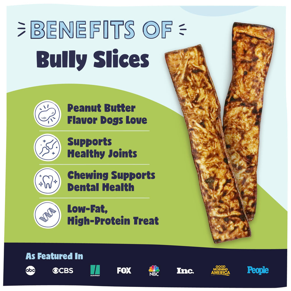 Pawstruck Bully Slices textura digestible para masticación segura