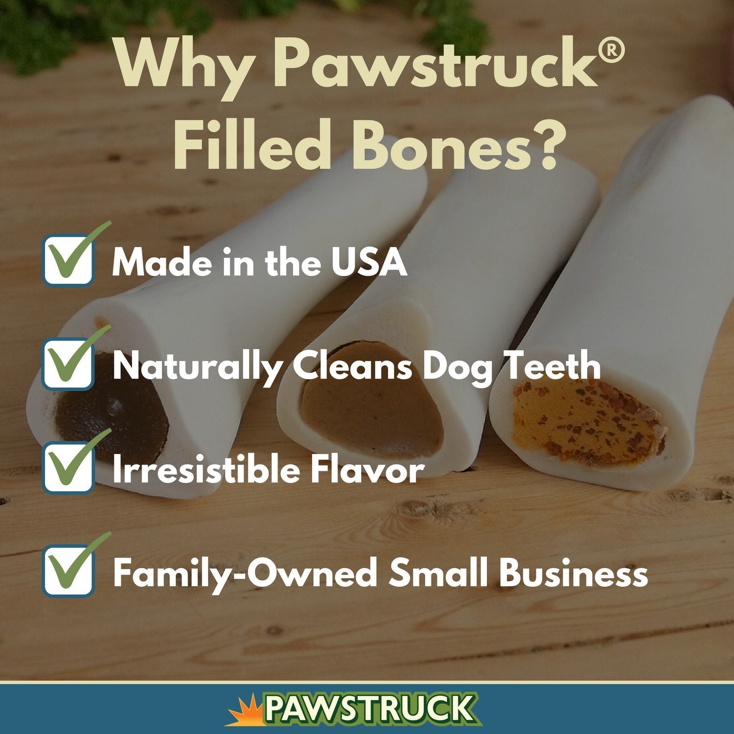 Pawstruck Hueso relleno de queso y tocino, snack sabroso para masticadores selectos.