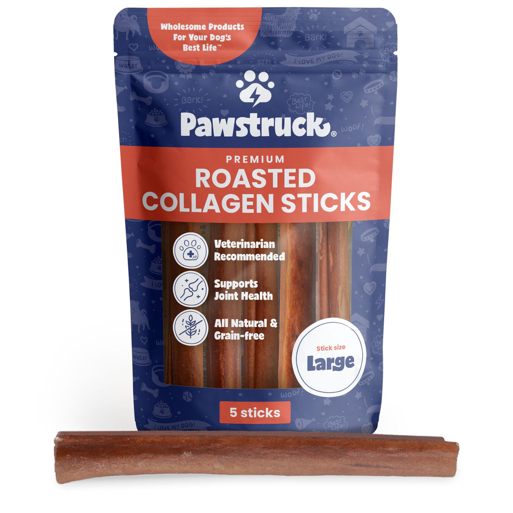 Pawstruck: palitos de colágeno 11-12 pulgadas para masticar, con posible apoyo dental