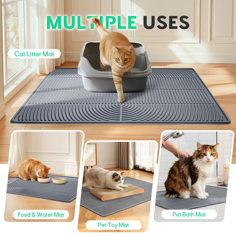 Pawtasy uso múltiple como tapete de comida o para patas tras baños.