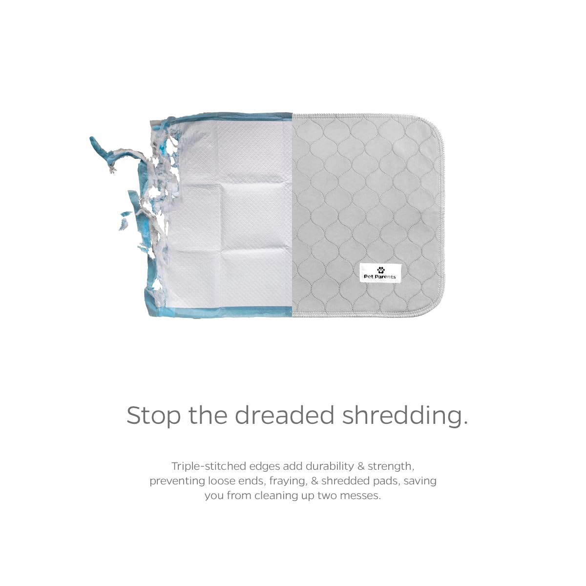 Pawtect Pads de Pet Parents, diseño multicapa para mayor protección del suelo.
