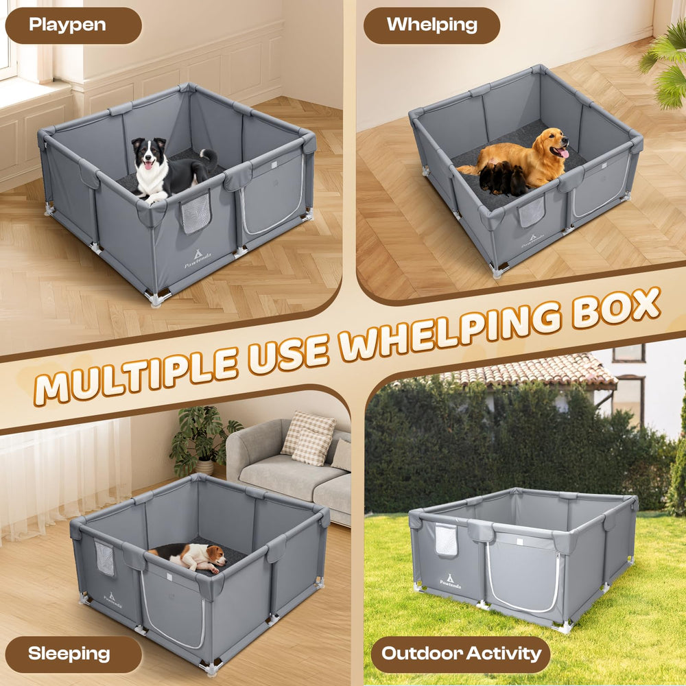 Accesorios de cuidado para cachorros dentro del paquete Pawtenda.
