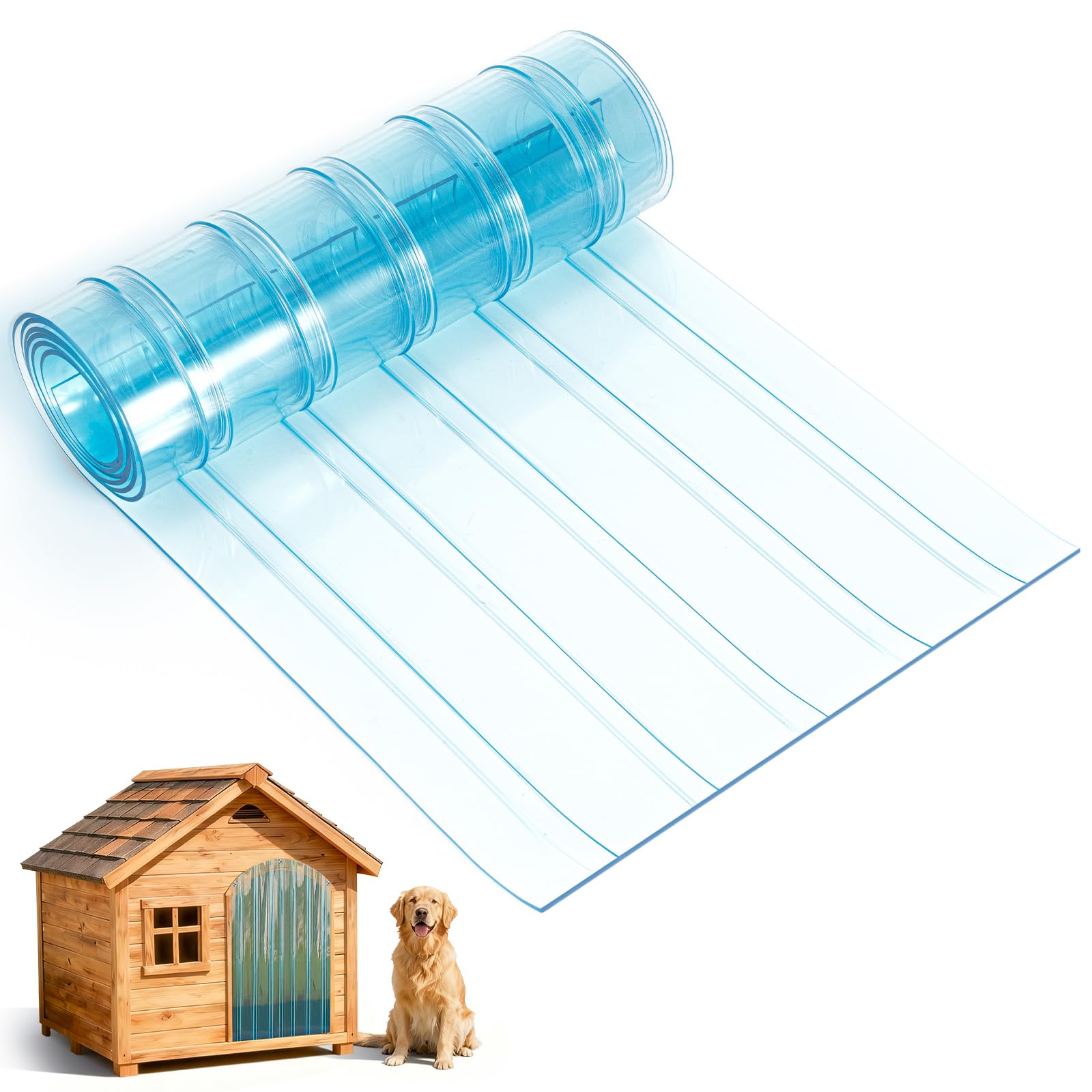Pawtenda laminas para puerta de perro, protección contra lluvia y viento