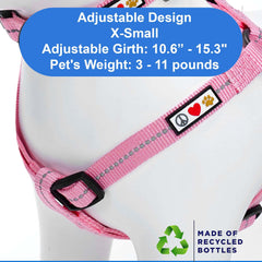 Pawtitas arnes ergonomico para perros rosa facilita caminatas diarias